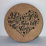 Load image into Gallery viewer, Coaster Valentines Day MDF Wood
