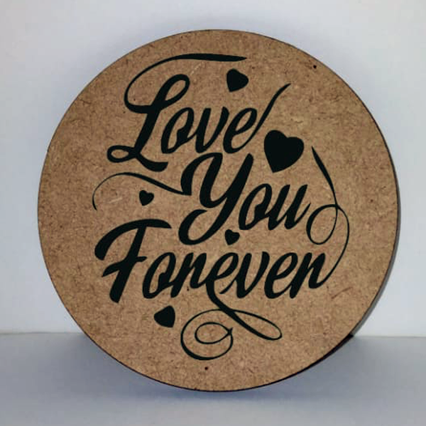 Coaster Valentines Day MDF Wood