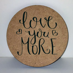 Coaster Valentines Day MDF Wood