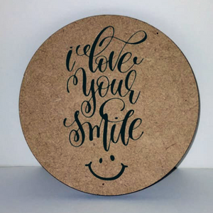 Coaster Valentines Day MDF Wood