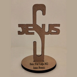 Load image into Gallery viewer, Cross Holy Communion Free Standing Laser Engraving
