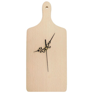 Personalised Plain Chopping Board Shape Solid Wooden Clock