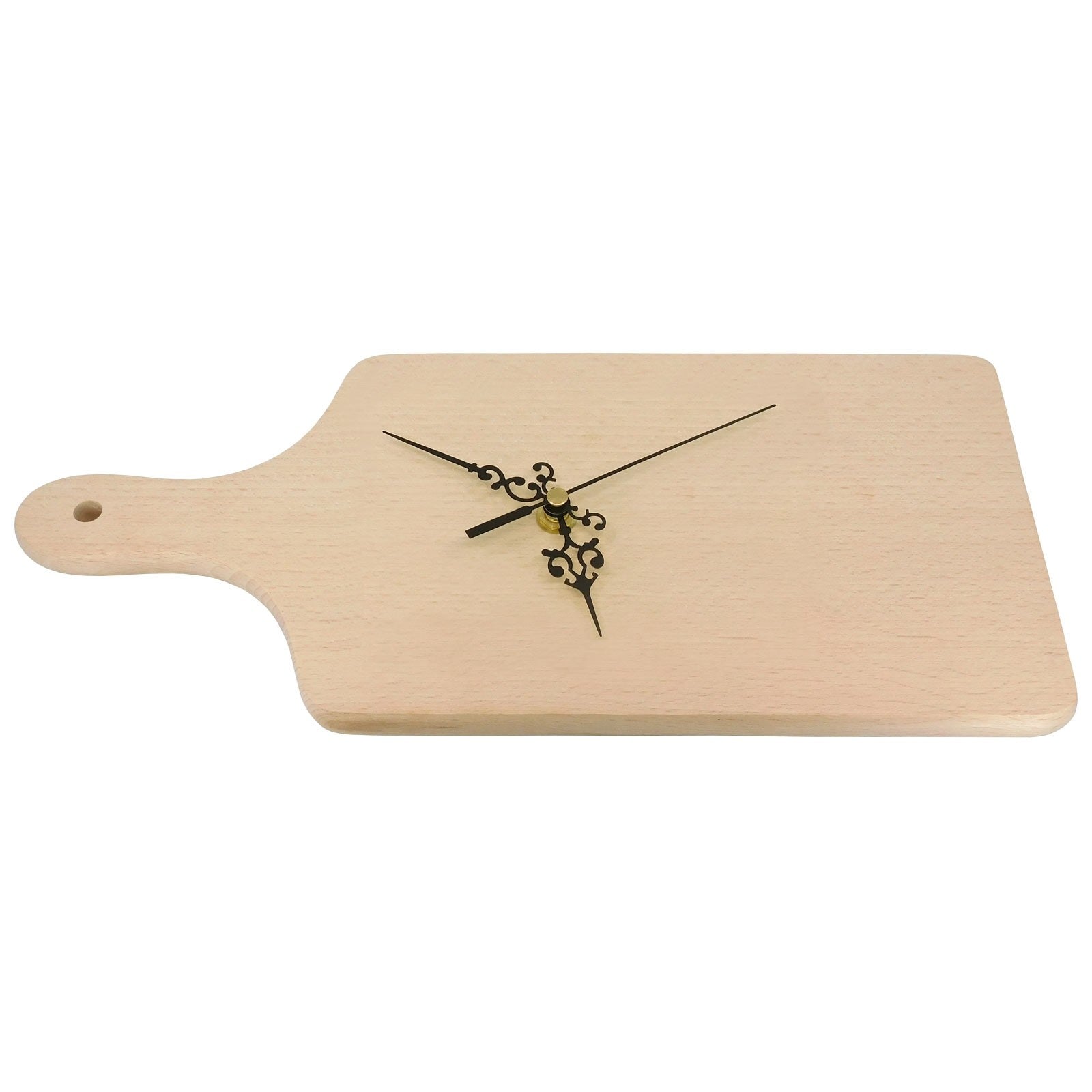 Personalised Plain Chopping Board Shape Solid Wooden Clock