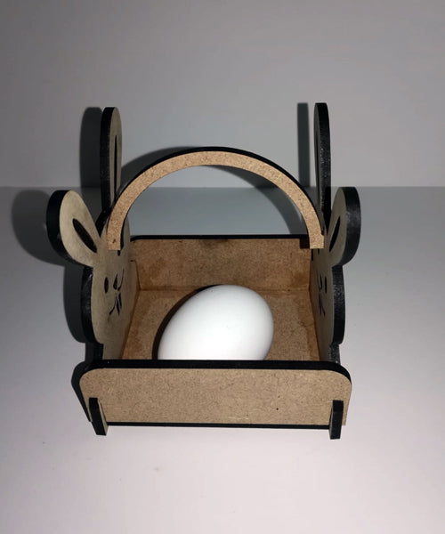 Easter Bunny Egg basket  with handle