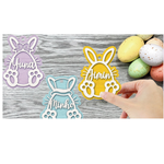 Load image into Gallery viewer, Easter Rabbit Coloured Dangler
