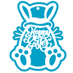 Load image into Gallery viewer, Easter Rabbit Coloured Dangler
