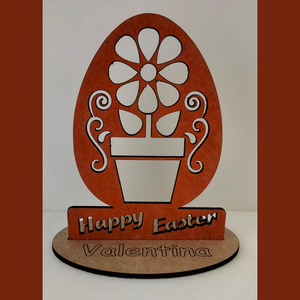 Easter Egg Free Standing MDF Wood