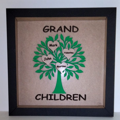 Grand Children Family Tree Frame