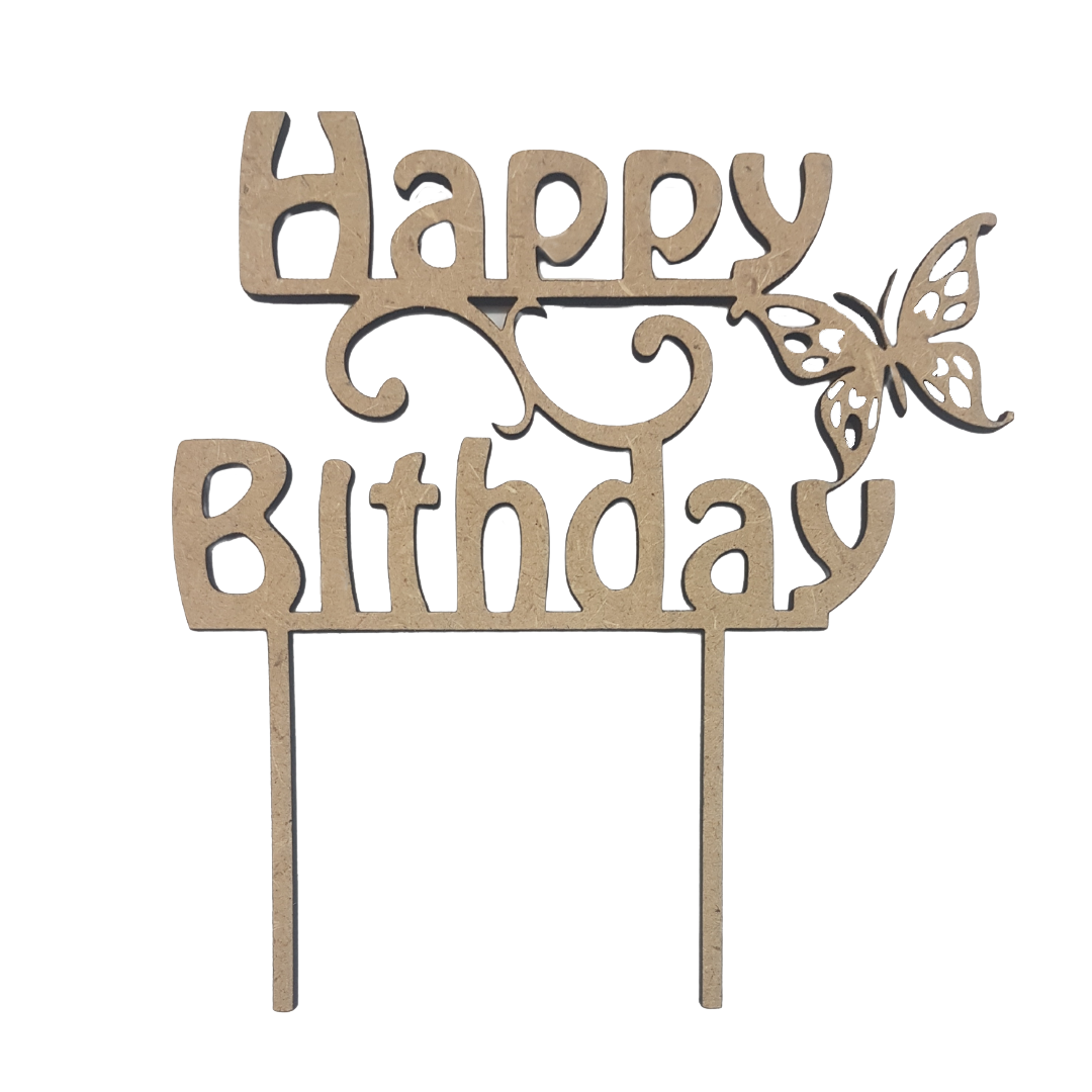 Cake Topper Happy Birthday 4