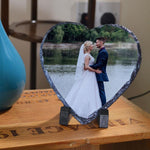 Load image into Gallery viewer, Personalised Photo Granite Heart
