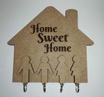 Load image into Gallery viewer, Home Sweet Home Key Holder MDF wood x 4 keys
