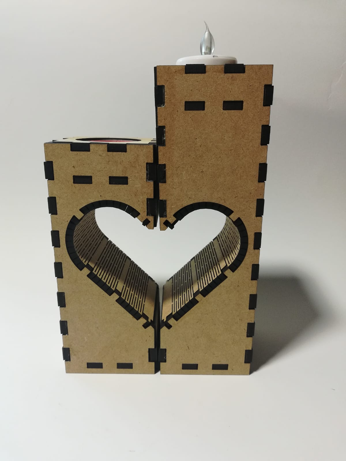 Heart shape candle holder