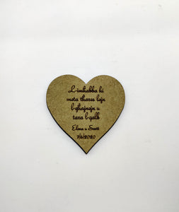 One Sided Heart Shaped Wedding Sign