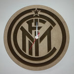 Load image into Gallery viewer, Football Team Laser Engraved MDF Wood Wall Clock
