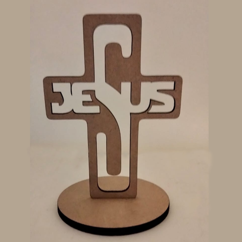 Cross Holy Communion Free Standing Laser Engraving