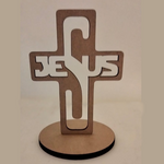 Load image into Gallery viewer, Cross Holy Communion Free Standing Laser Engraving
