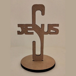 Load image into Gallery viewer, Cross Holy Communion Free Standing Laser Engraving
