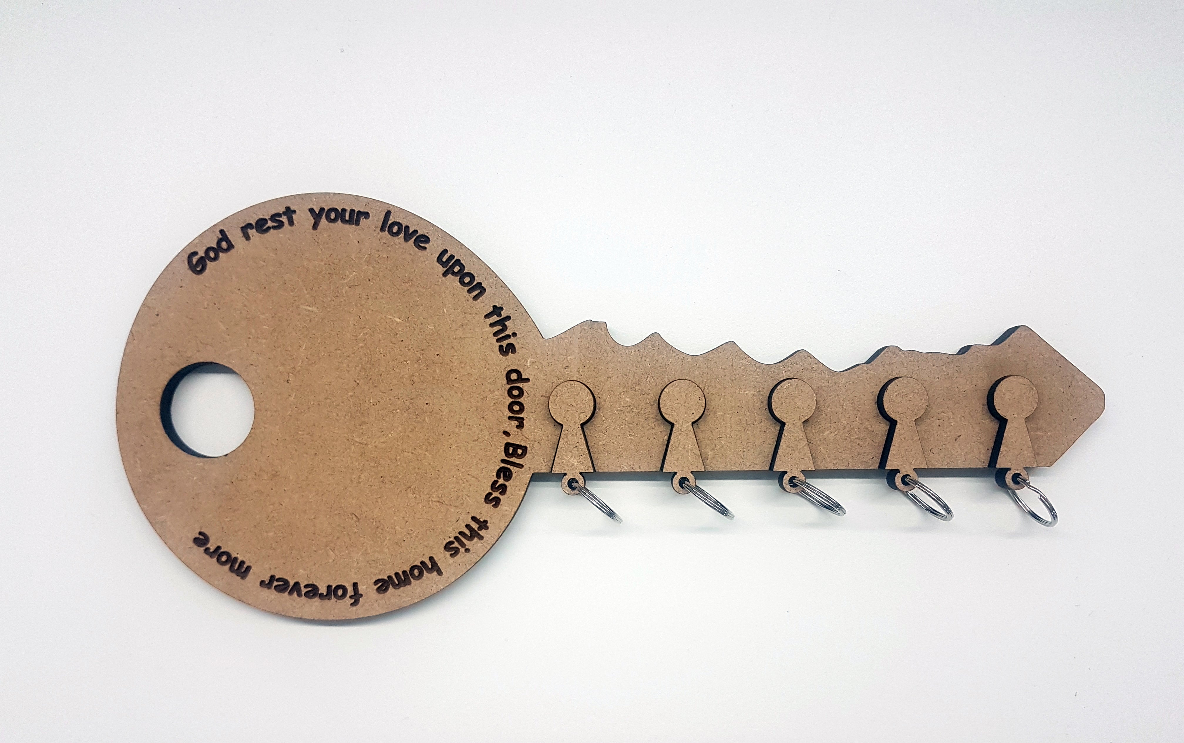 Keyshape key holder MDF wood laser cut