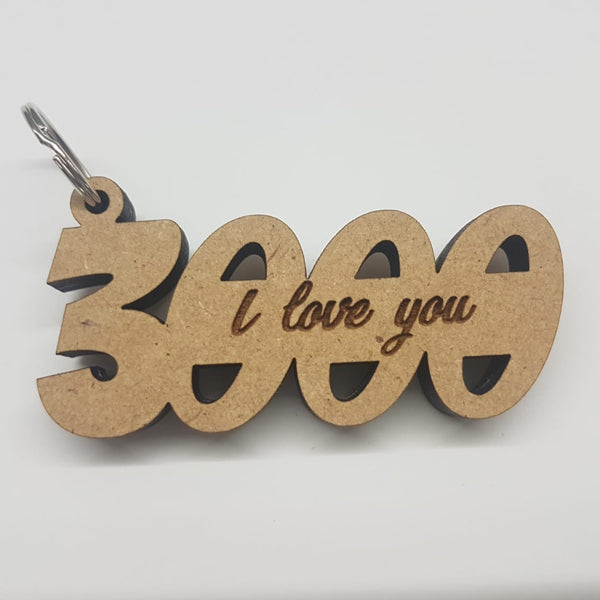 Key-ring I Love You 3000