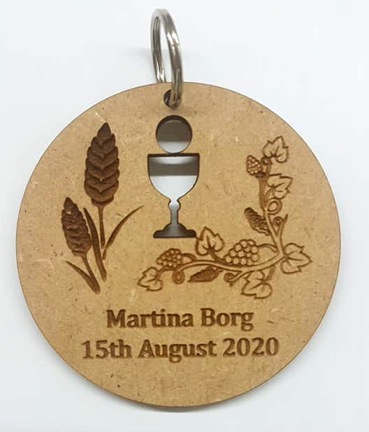 First Holy Communion Key Chain or Fridge magnet  Round