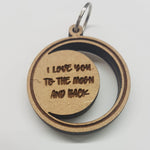 Load image into Gallery viewer, Key-ring I Love You To The Moon and Back
