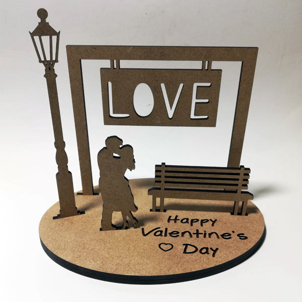 Personalised LOVE Lantern Bench