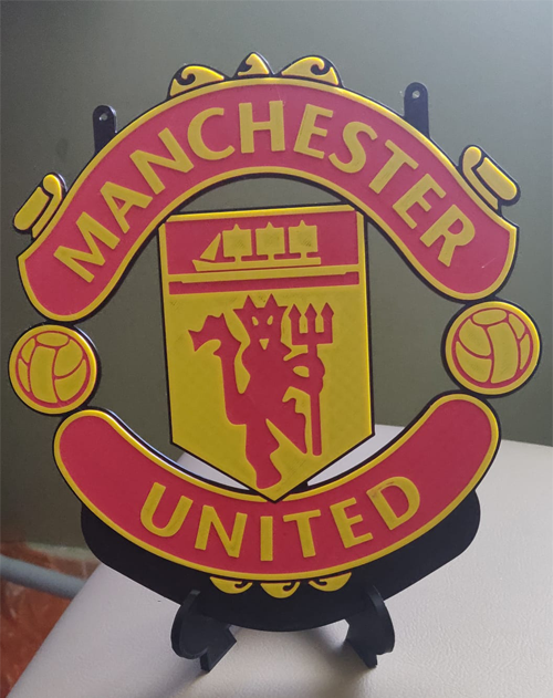 3D Print Football Teams Emblem Plaque