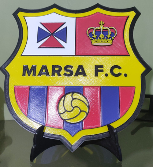 3D Print Football Teams Emblem Plaque