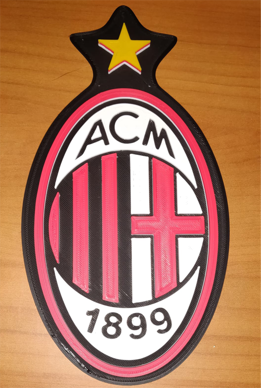 3D Print Football Teams Emblem Plaque