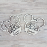 Load image into Gallery viewer, Personalised Xmas Tree Dangler Mickey or Minnie Mouse
