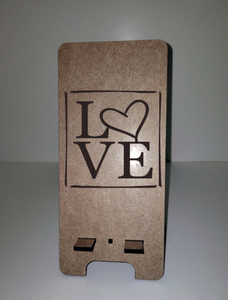 Mobile Phone Stand  Valentines day MDF Wood