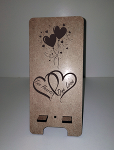 Mobile Phone Stand  Valentines day MDF Wood