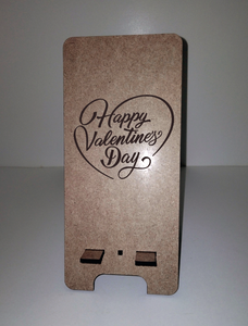 Mobile Phone Stand  Valentines day MDF Wood