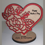 Load image into Gallery viewer, Mother&#39;s day Heart Stand
