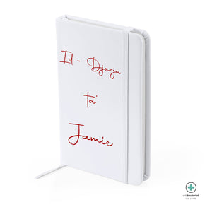 Personalised A6 antibacterial notebook