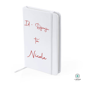 Personalised A5 antibacterial notebook