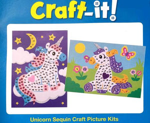 Unicorn Sequin Craft Kit - Pack of 4