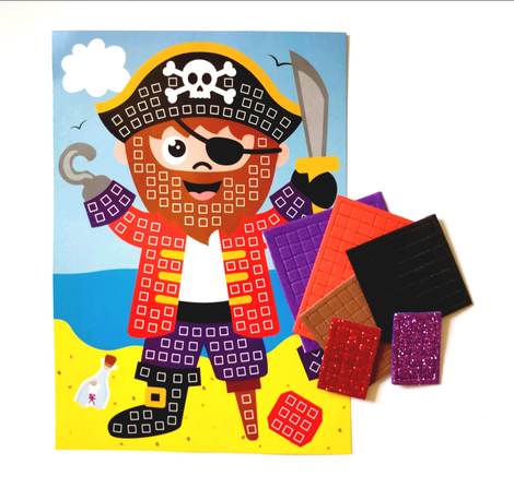 Pirate Mosaic Picture Kit