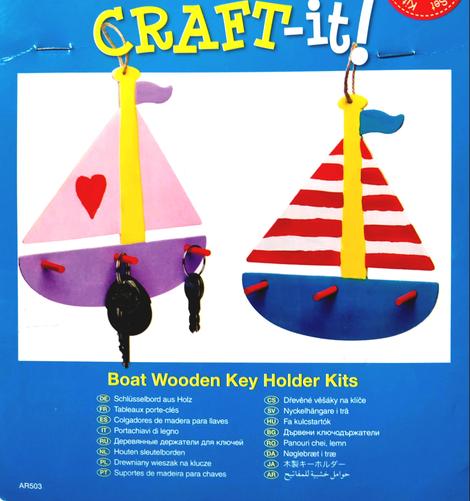 Wooden Boat Key Holder