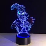 Load image into Gallery viewer, Spiderman Acrylic 3D Lamp LED 7 Colour Night Light Touch Table
