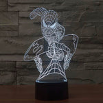 Load image into Gallery viewer, Spiderman Acrylic 3D Lamp LED 7 Colour Night Light Touch Table
