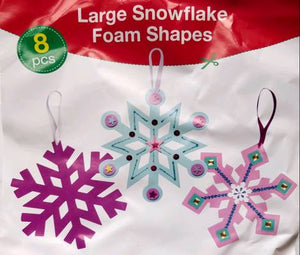Large Snowflake Foam Shapes