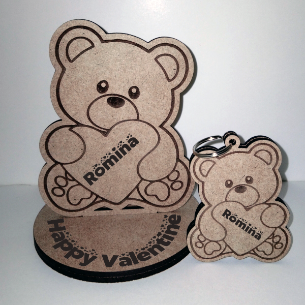 Teddy Bear Stand + Keychain