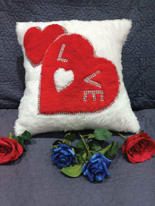 Valentines Cushion ( White )