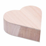 Load image into Gallery viewer, Personalised Large 15.5cm Wooden Hinged Heart Trinket Or Keepsake Box
