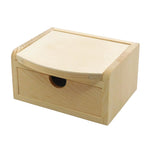 Load image into Gallery viewer, Lovely Mini Plain Wooden Jewellery Box With Interior Mirrored Lid
