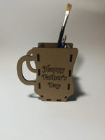 Load image into Gallery viewer, Mug Pencil Holder MDF Wood Laser Engraved
