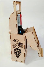 Load image into Gallery viewer, Wine Box Laser Engraved MDF Wood
