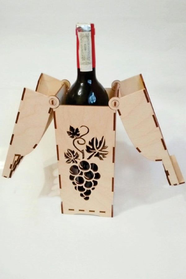 Wine Box Laser Engraved MDF Wood