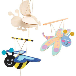 Bug Wooden Flying Puppet Kits